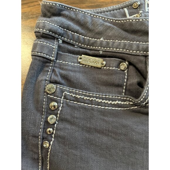 L. A. Idol USA grey bling jeans size 9 W31/L34 - Picture 3 of 10